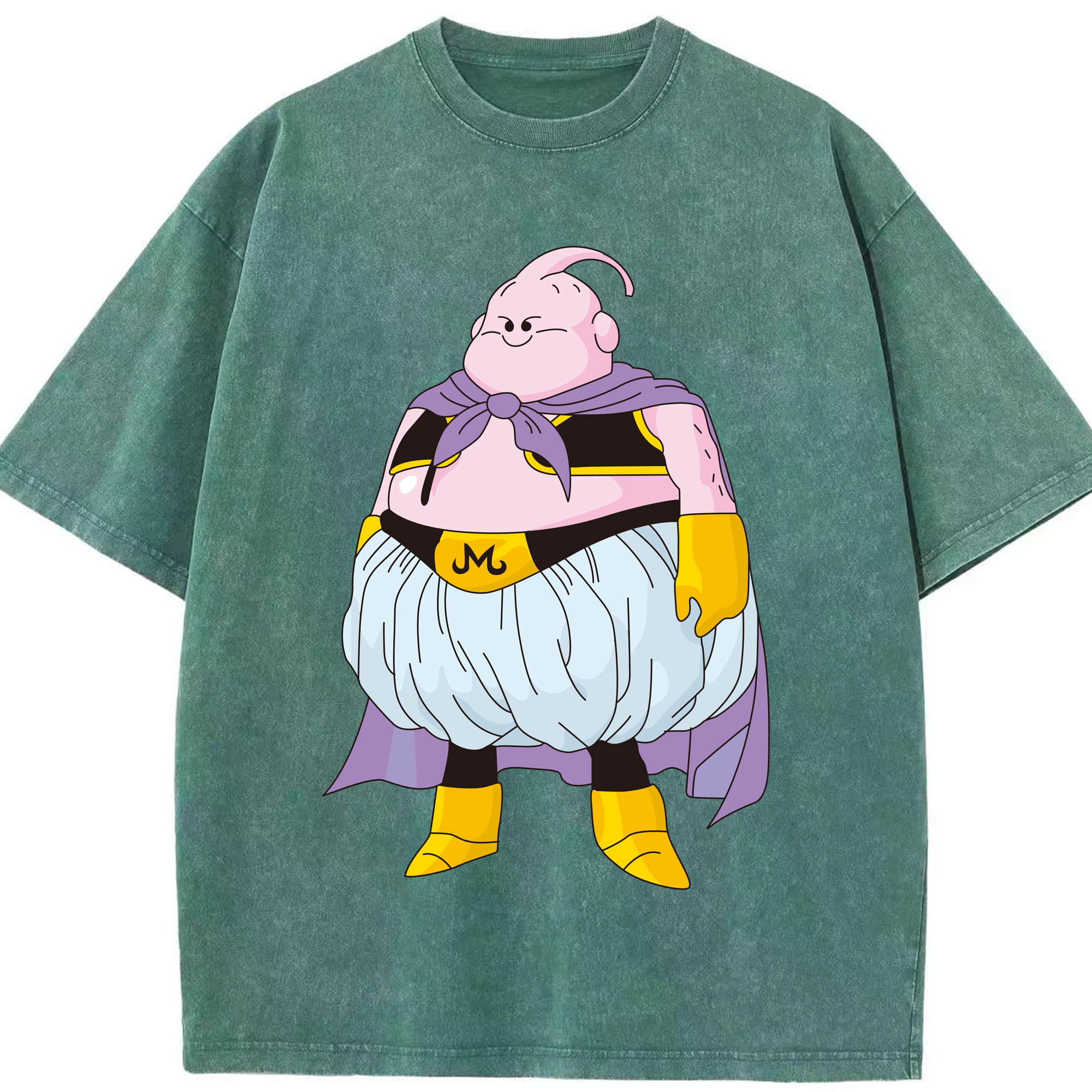 ドラゴンボール 魔人ブウ DRAGON BALL Majin Buu 綿100% ヴィンテージ風 半袖Tシャツ（フロントプリント）